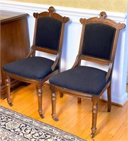 Pair of Eastlake side chairs