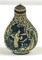 Snuff Bottle, possibly carved bone