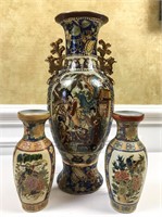 Chinese Vase Lot: Satsuma