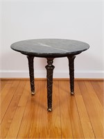Small Green Stone End Table