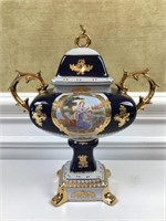 Urn with Lid, L.F Fine Porcelain Limoges