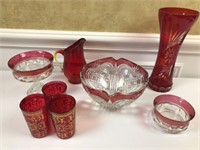 Ruby Red Glass Collection