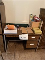 Sewing desk, sewing notions and miscellaneous