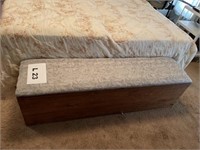 End of the bed storage bench