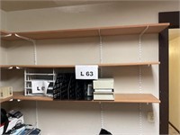 Wall shelves, 3+/- (must bring tools to take