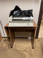 Typewriter desk with IBM typewriter