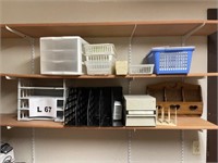 Plastic organizers (Shelves not included)