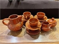 Vintage pottery tea set