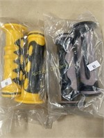 2-Pair of New Handle Grips, Yellow/Black