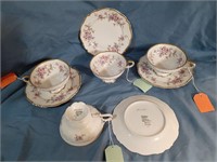 Edelstein Delphine 8 piece cups and saucers