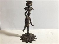 STANDING FIGURAL CANDLESTICK HOLDER