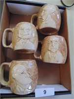 (4) Mugs (Marked Stangl)
