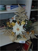Ceramic Christmas Floral Arrangement