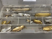 24 William Wabler Spoons in Tackle Box