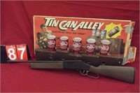 TIN CAN ALLEY SHOOTING TOY WITH BOX