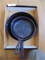 (2) Cast Iron Skillets