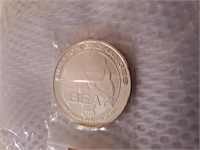 SILVER BULLION BEAR VS BULL .999 FINE SILVER COIN