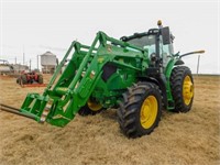 JD 6195R MFW Tractor, H380 Ldr,