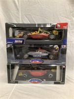 3 - 1:18 scale Indycars