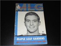 1960's Toronto Maple Leafs Hockey program
