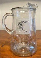 1970's BC Comics Clear Glass Pitcher