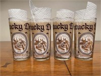 Lot of 4 1974 Kentucky Derby Glasses
