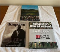 Lot of 3 Golf Coffee Table Books