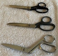 Lot of 3 Sewing Scissors/Shears