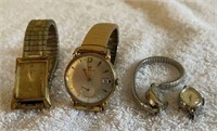 Lot of 4 Vintage Wrist Watches