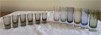 Lot of (2) 6pc Glass Cordial Glasses