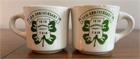 2 Vanderburgh Co. 4H Fair 50th Anniv. Coffee Cups