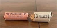 2 Rolls of Bicentennial Coins - Quarters & Halves