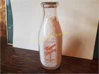Upper Dairy 1qt. Milk Bottle