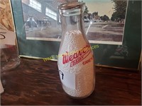 Weaver's Dairy Carey, OH 1qt. Milk Bottle