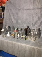 Qty of glass jars, cups, etc (at#31a)
