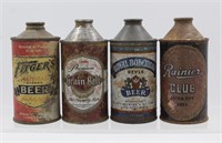 Lot (4) Vintage Cone Top Beer Cans
