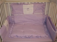 Baby Doll Bedding Gingham Bedding Set, Lavender
