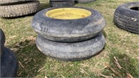 2- Goodyear 6.00-16 Tires w/ John Deere Rims Loc 1
