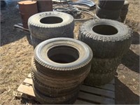 4 skids of tires