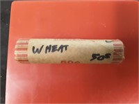 WHEAT PENNY ROLL MARKED 50s