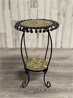 Mosaic End Table measures 24" tall the