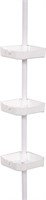 Zenna Home Tension Corner Shower Pole Caddy