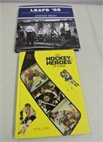 Signed Pro Hockey Heroes & Leafs 65 Books