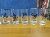 Bird themed glass lot