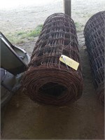 FULL ROLL LARGE SQUARE WIRE FENCING RUSTY
