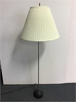 Modern Cast Iron & Chrome Floor Lamp