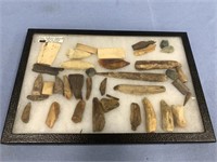 Excellent collection of native artifacts in a shad