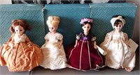911 - LOT OF 4 MADAME ALEXANDER COLLECTOR DOLLS