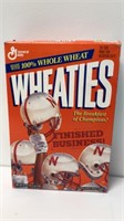 1995 Wheaties Nebraska Finished Business empty