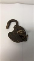 BN M marked railroad lock and key in working